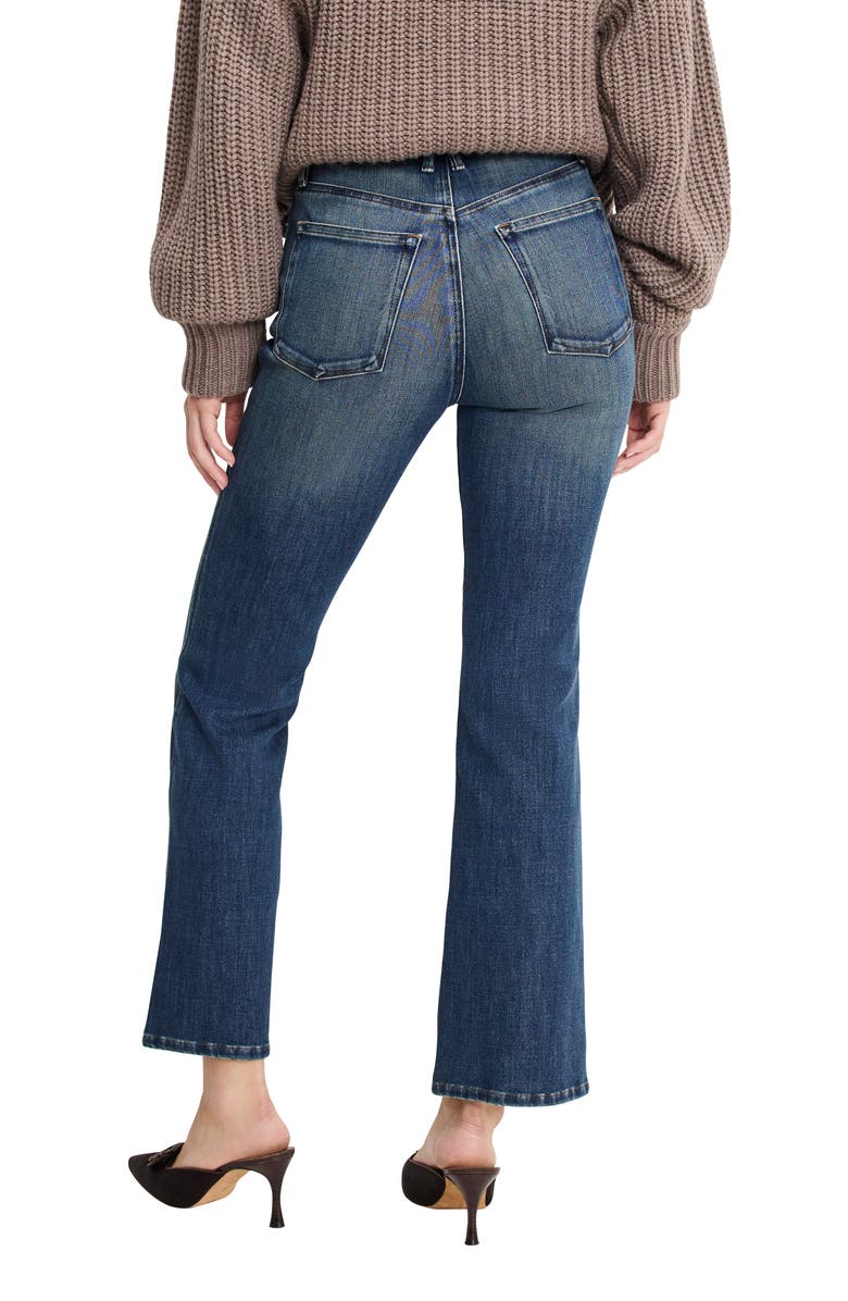 Good American Good Standard High Waist Kick Flare Jeans, Alternate, color, Indigo1147