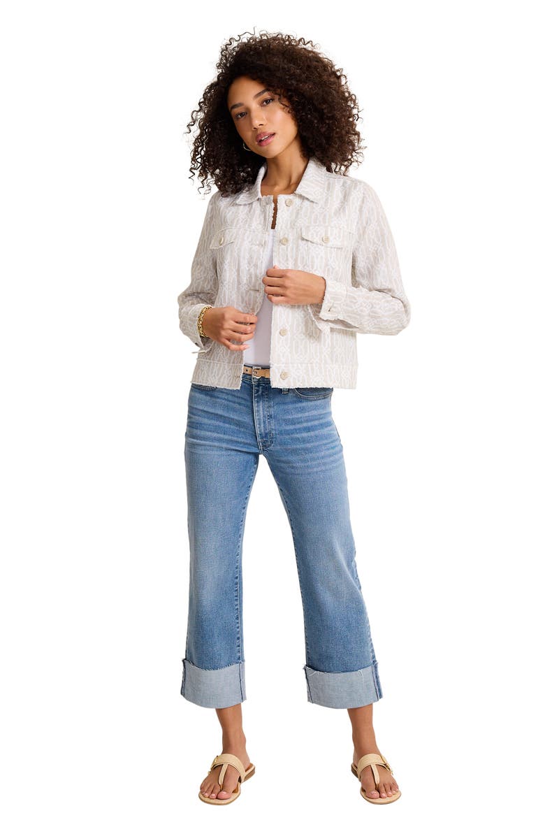 Tommy Bahama Canopy Shores Two Palms Raw Edge Linen Jacket, Alternate, color, 