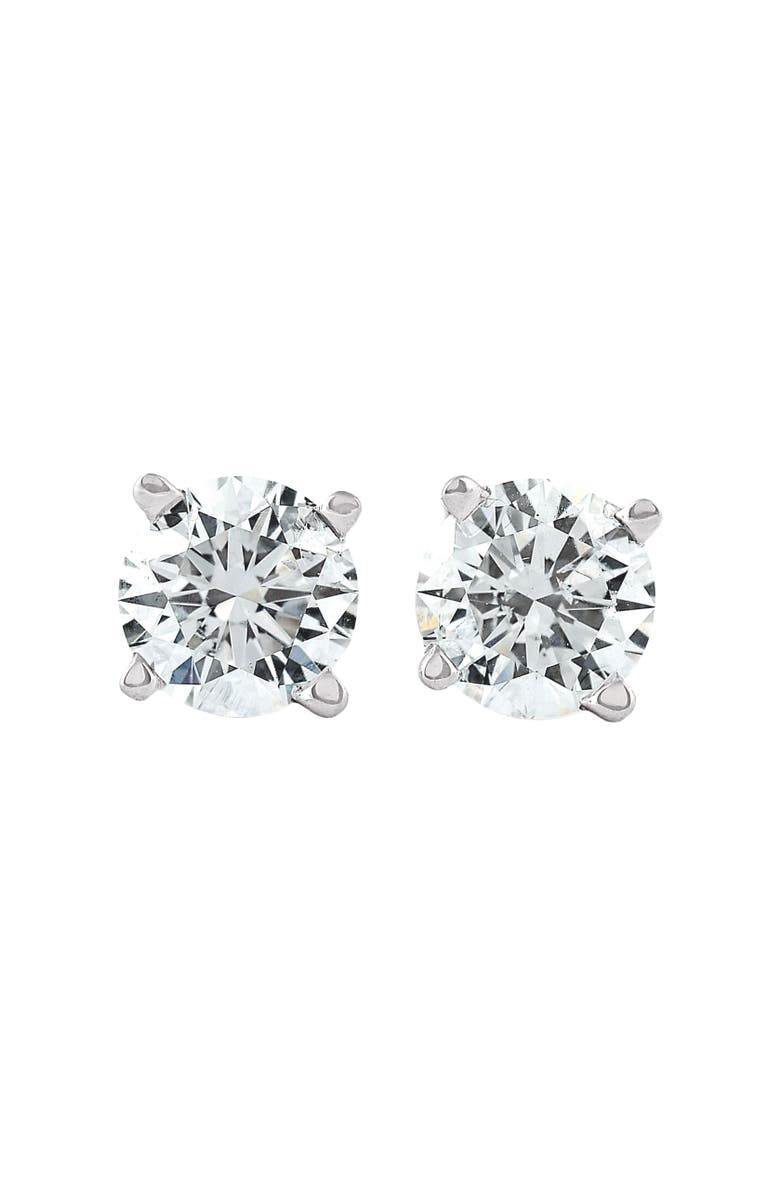 Bliss Diamond 3/4 Ct Diamond Screw Back Studs 14k Gold Lab Grown Eco Friendly, Main, color, 14K White Gold