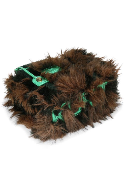 Kurt Geiger London Small Southbank Faux Fur Tote In Brown