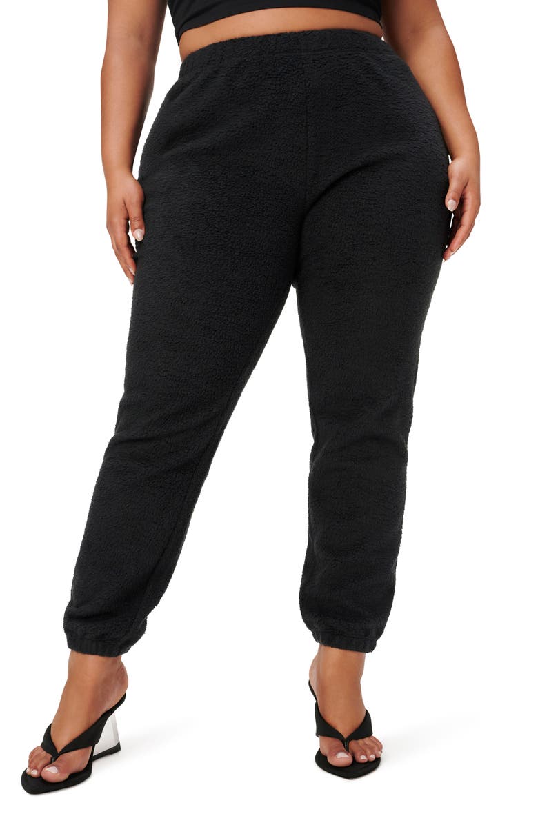 Good American Boyfriend Fleece Sweatpants, Alternate, color,