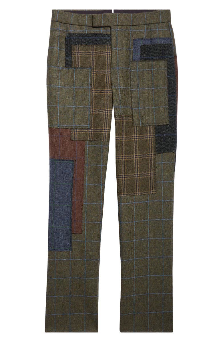 Thom Browne Fit 1 Patchwork Wool Backstrap Trousers, Alternate, color, Seasonal Multi