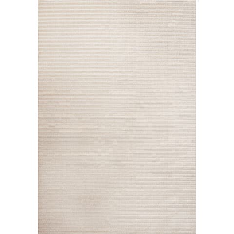 Aarhus High-Low Minimalist Scandi Striped Indoor/Outdoor Area Rug