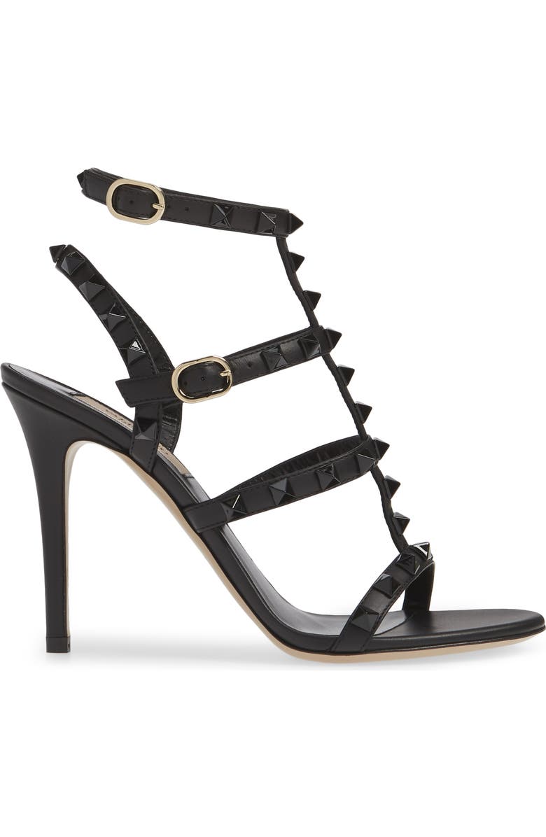 Valentino Garavani Rockstud T-Strap Sandal, Alternate, color,