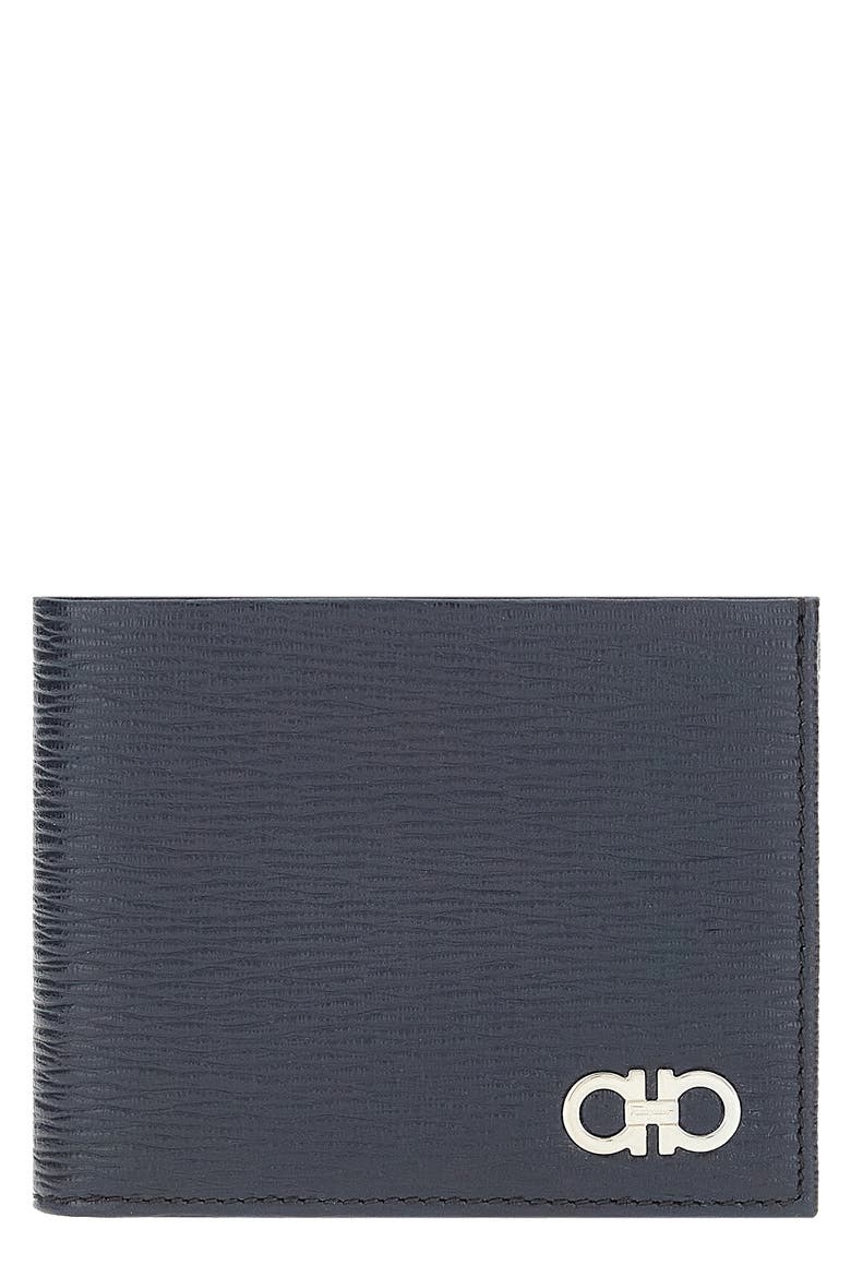 Revival Double Gancio Bicolor Wallet, Main, color, DEEP OCEAN NERO