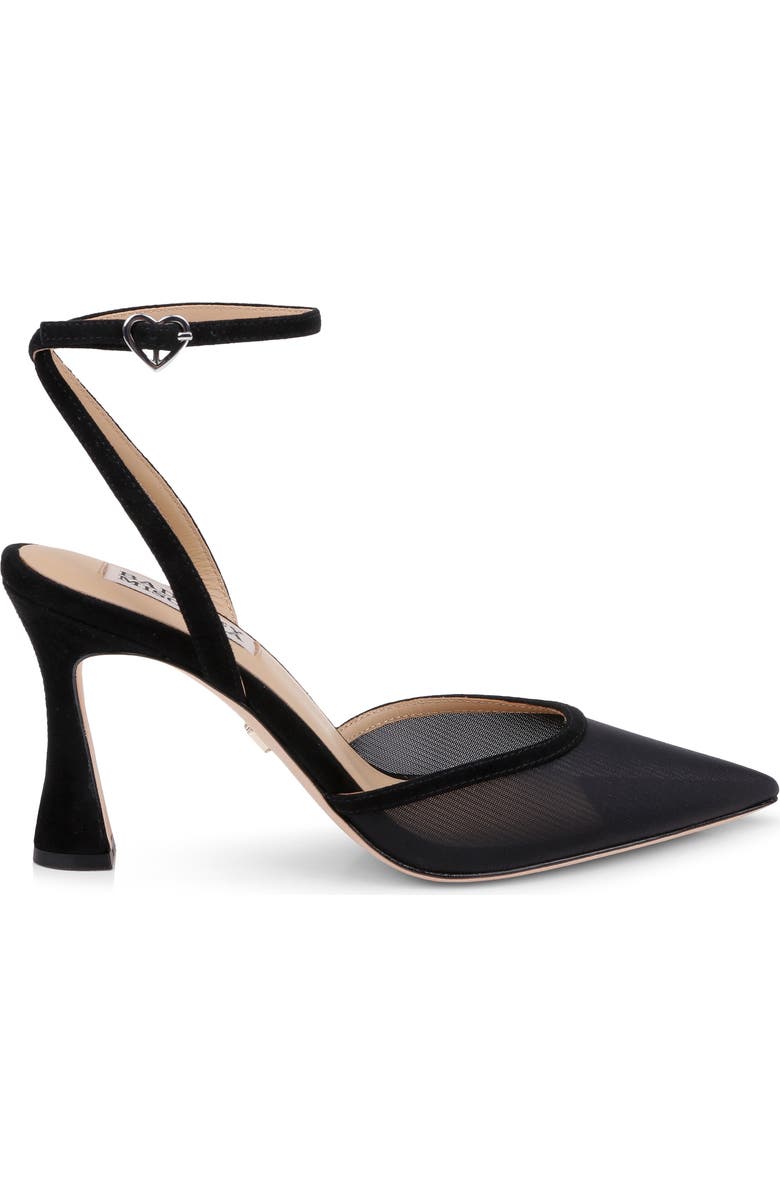 Badgley Mischka Collection Yordan Ankle Strap Pump, Alternate, color, Black Suede