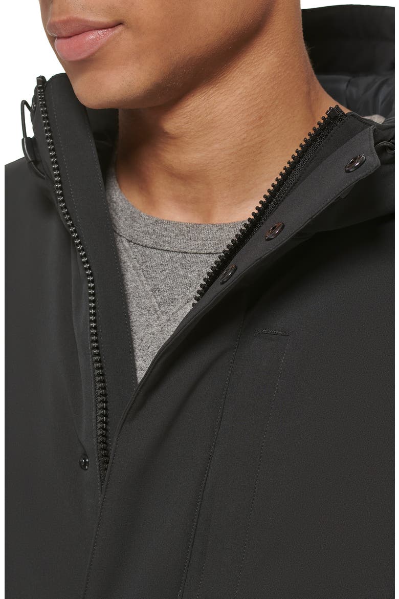 Stretch Arctic Hooded Jacket, Alternate, color, BLACK