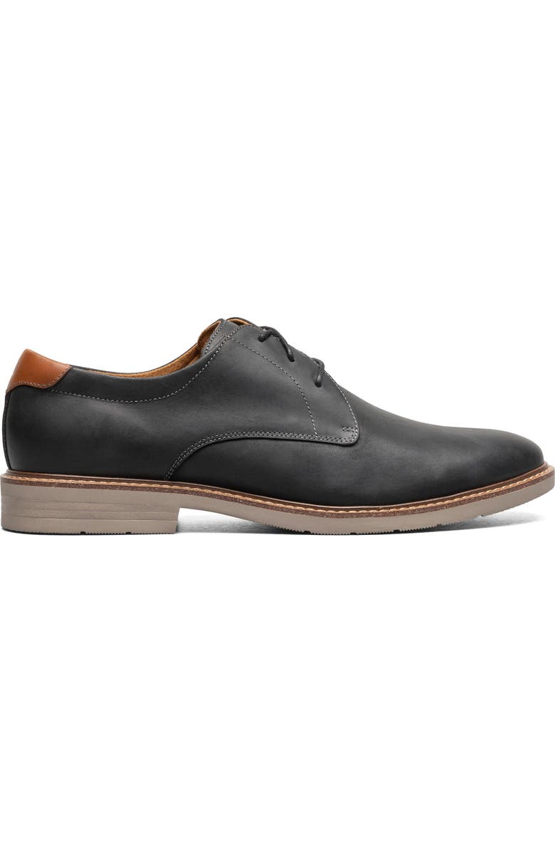 Florsheim Highpoint Plain Toe Derby, Alternate, color, Black Ch/ Taupe