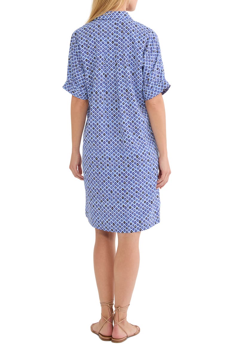 Devon Mosaic Print Shift Dress, Alternate, color, BLUE MULTI