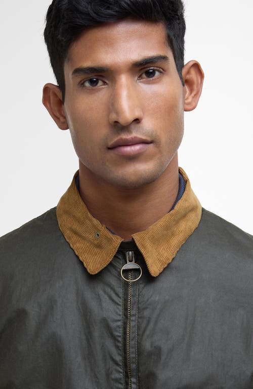 BARBOUR BARBOUR NEWBURY WATER RESISTANT WAXED COTTON JACKET 