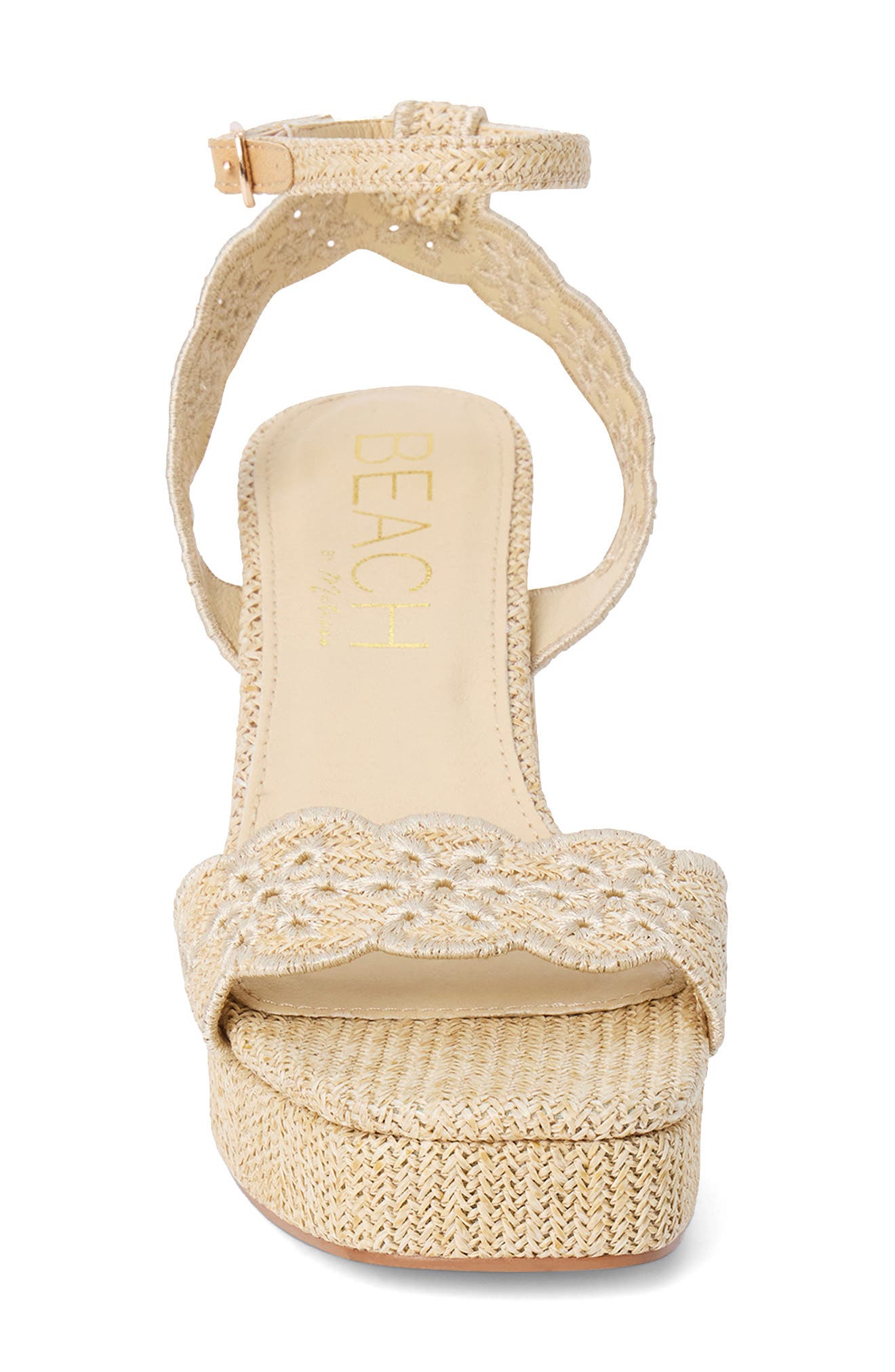 Maiden Platform Ankle Strap Sandal, Alternate, color, NATURAL