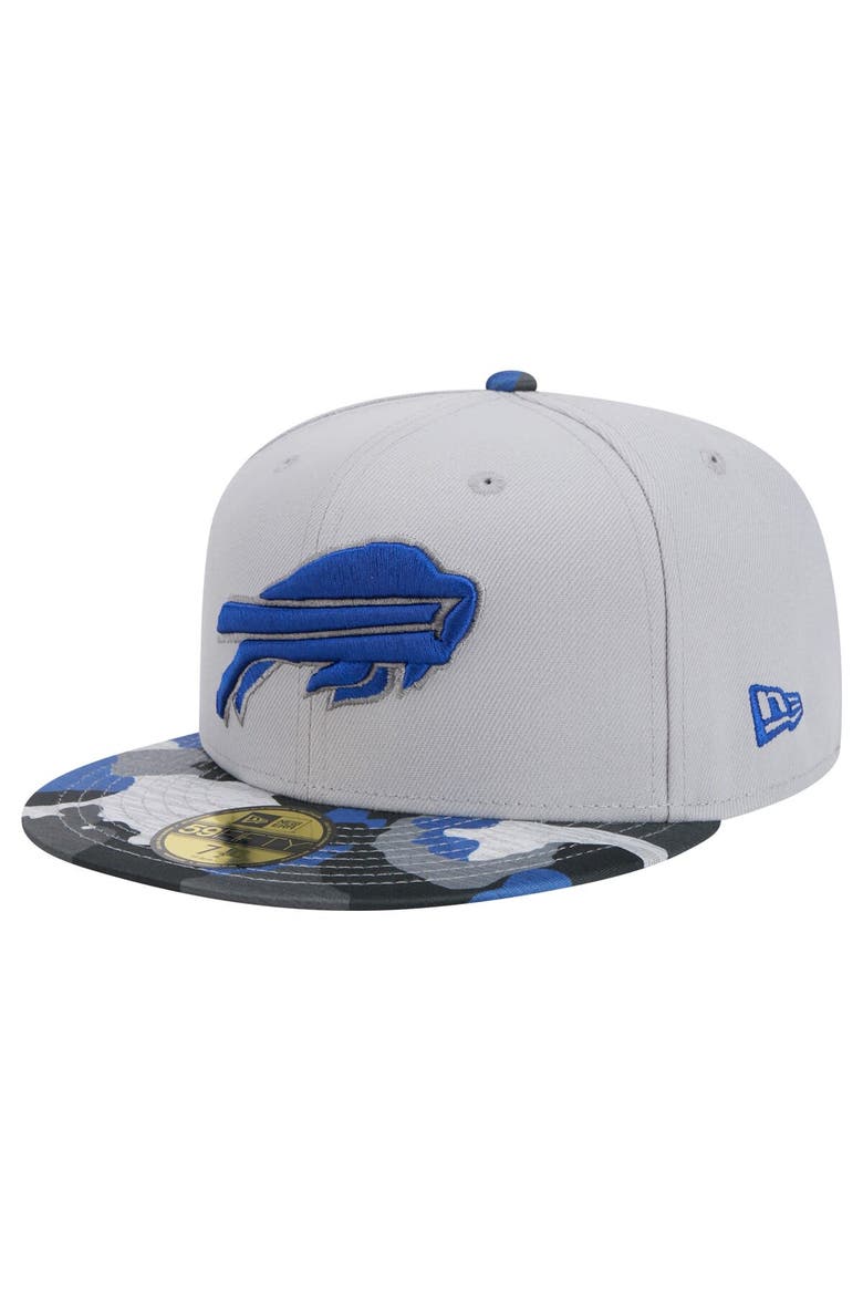 Men's New Era Gray Buffalo Bills Active Camo 59FIFTY Fitted Hat, Main, color, Gray