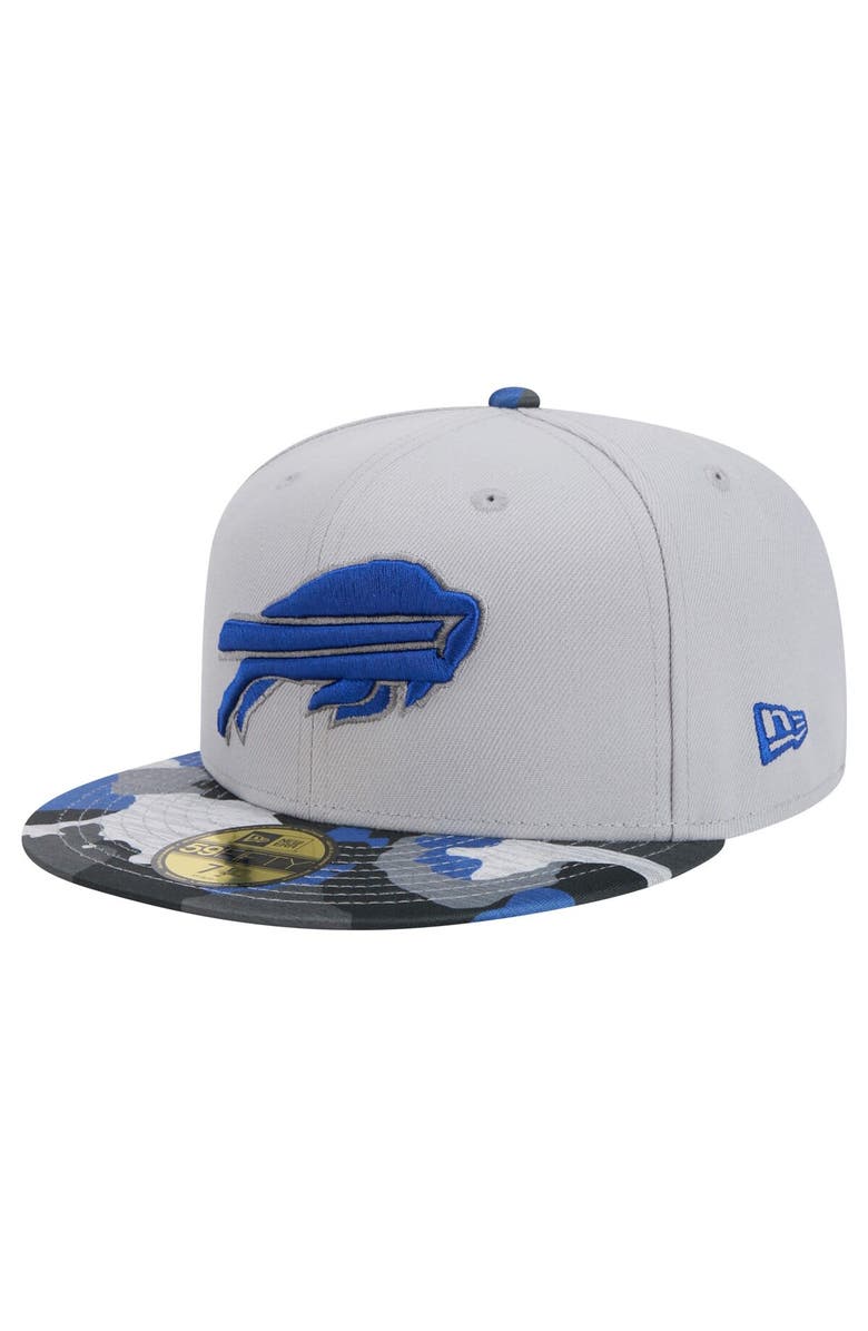New Era Men's New Era Gray Buffalo Bills Active Camo 59FIFTY Fitted Hat, Main, color, 