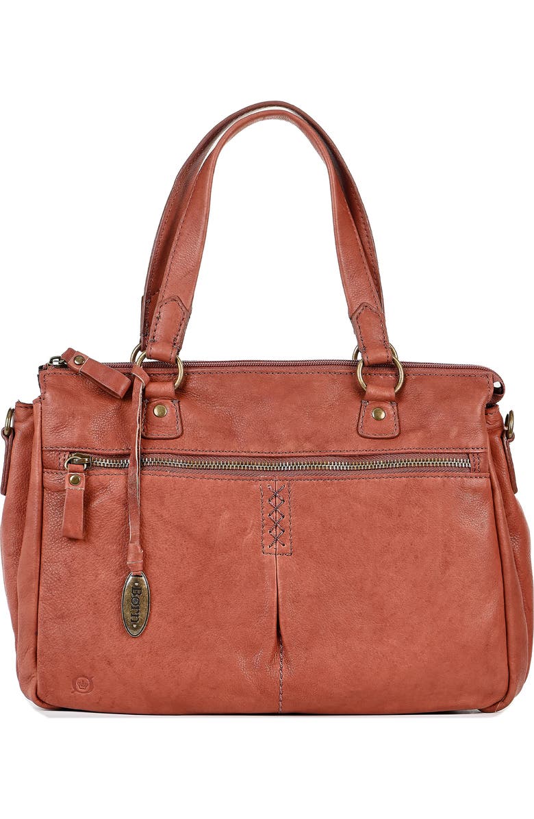Børn Paulus Leather Satchel, Alternate, color, Saddle