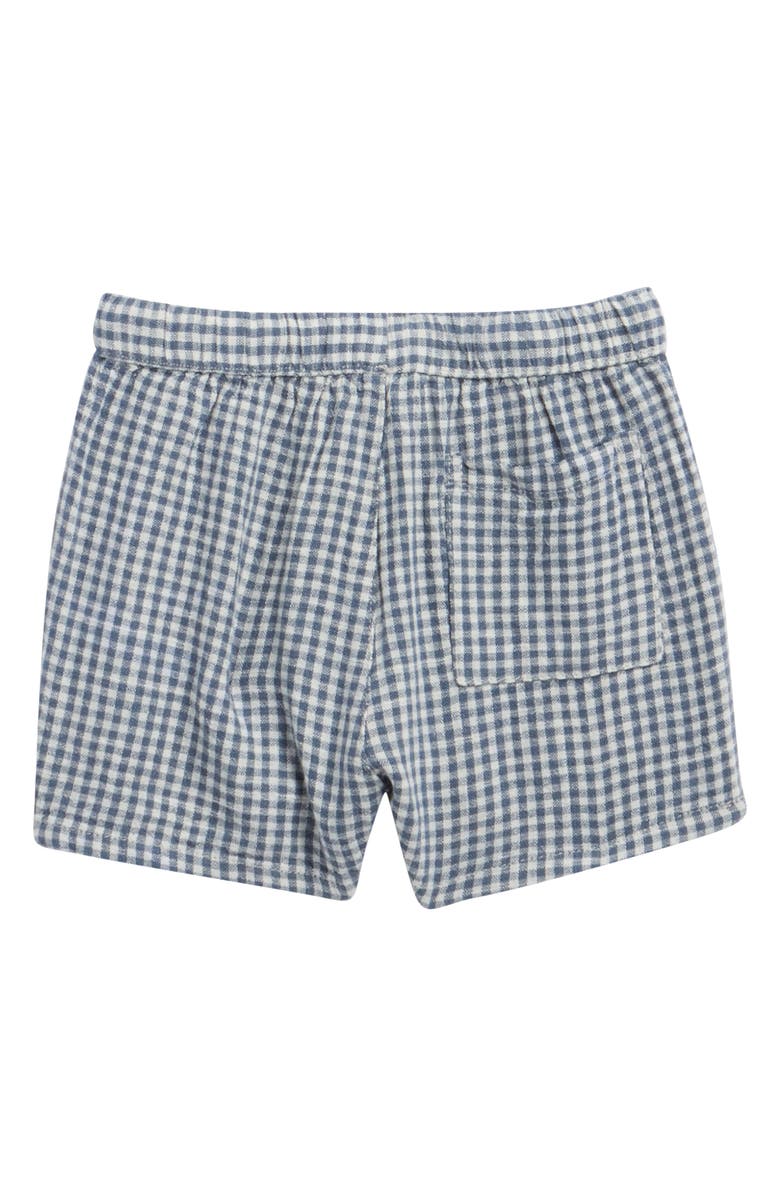 Rylee + Cru Perry Gingham Linen Blend Shorts, Alternate, color,