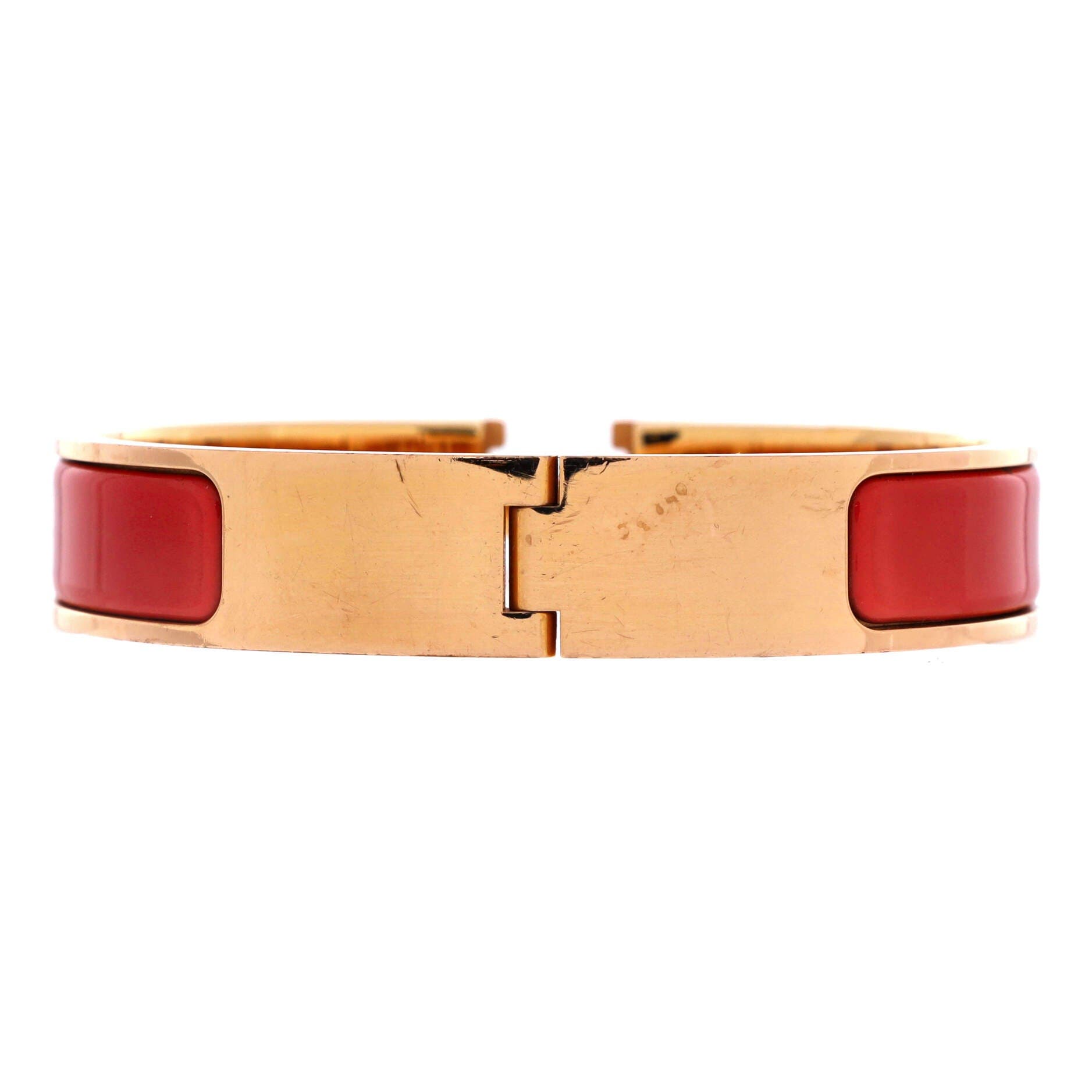 Clic H Bracelet Enamel Narrow, Alternate, color, Pink