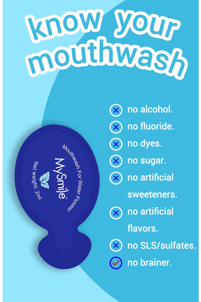 Concentrate Mouthwash Pods for Water Flossers, Alternate, color, Blue