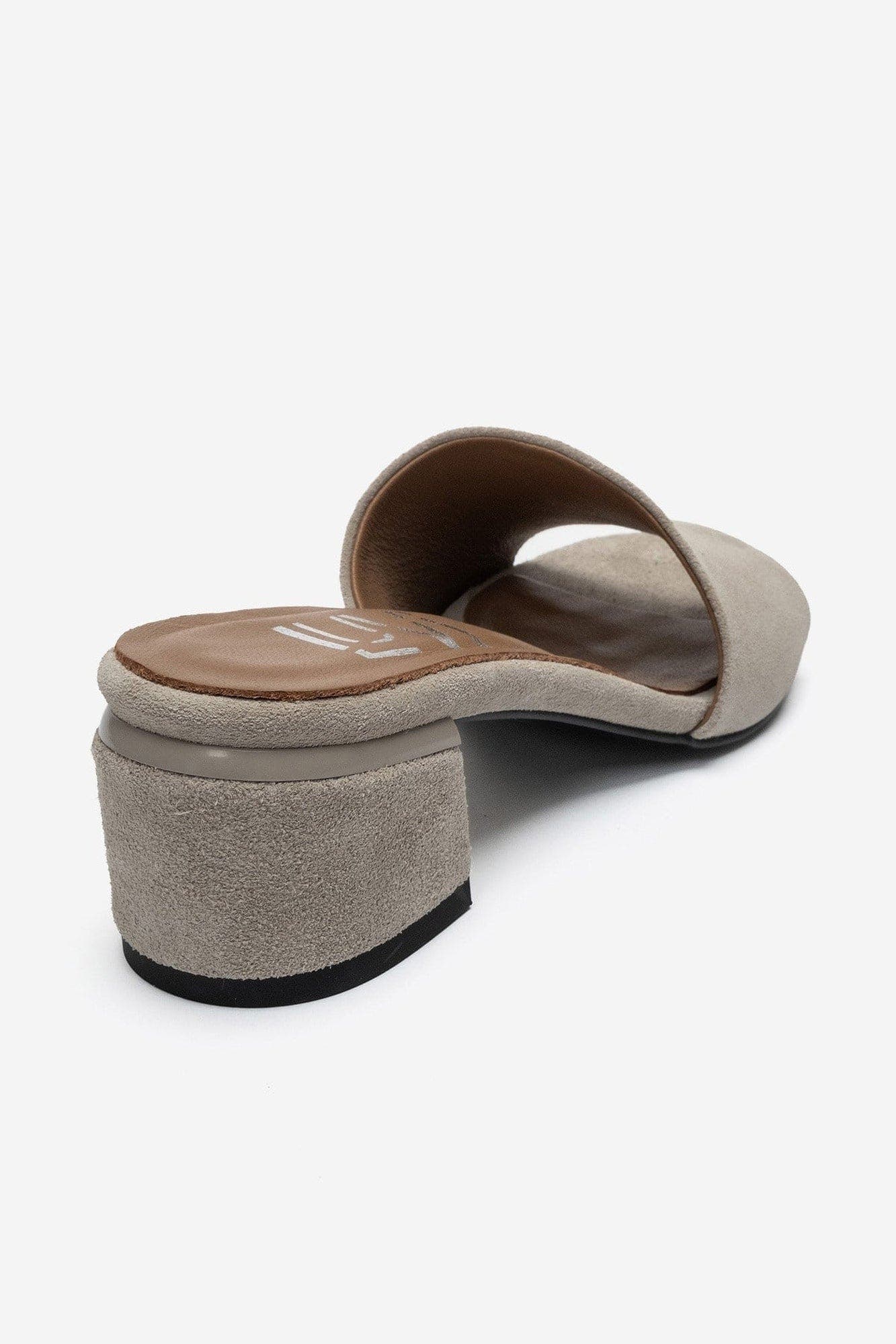 Delavie Leather Block Heel Sandal, Alternate, color, Beige Suede