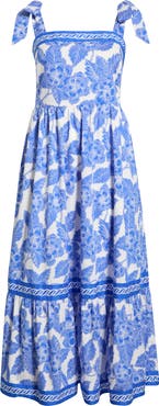 SUGARLIPS Rency Floral Smocked Maxi Dress