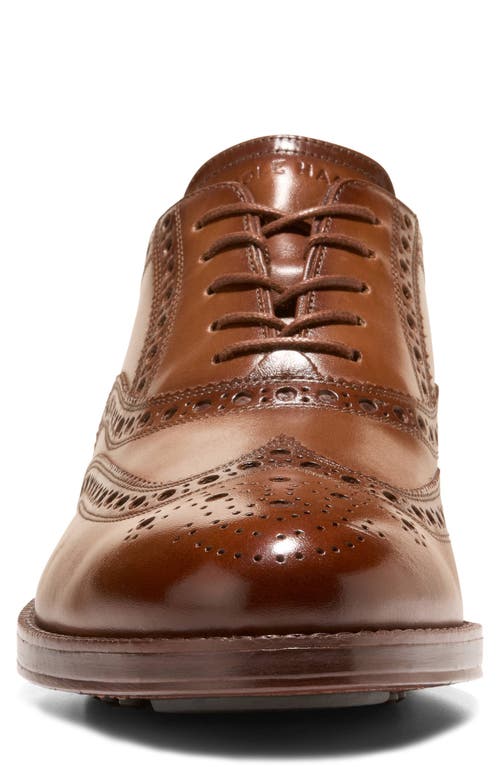 Cole Haan Ledley Grand Wingtip Oxford In Brown