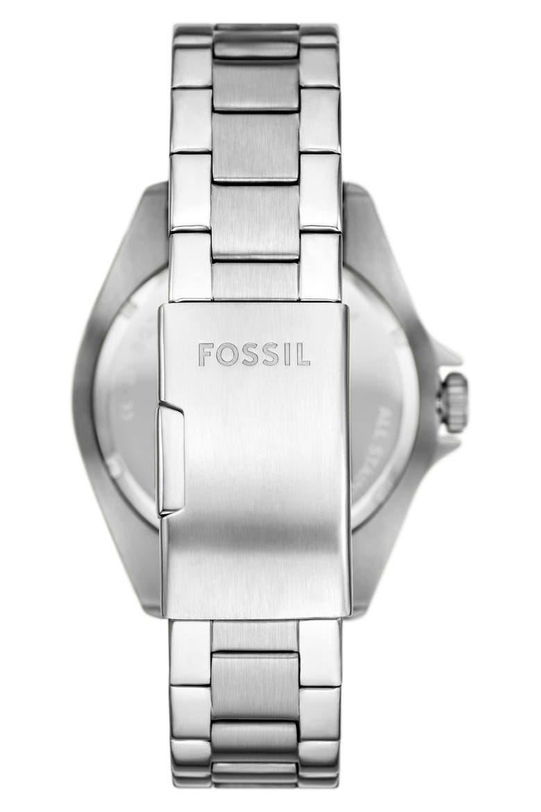 Dalton Three-Hand Bracelet Watch, 42mm, Alternate, color, SILVER