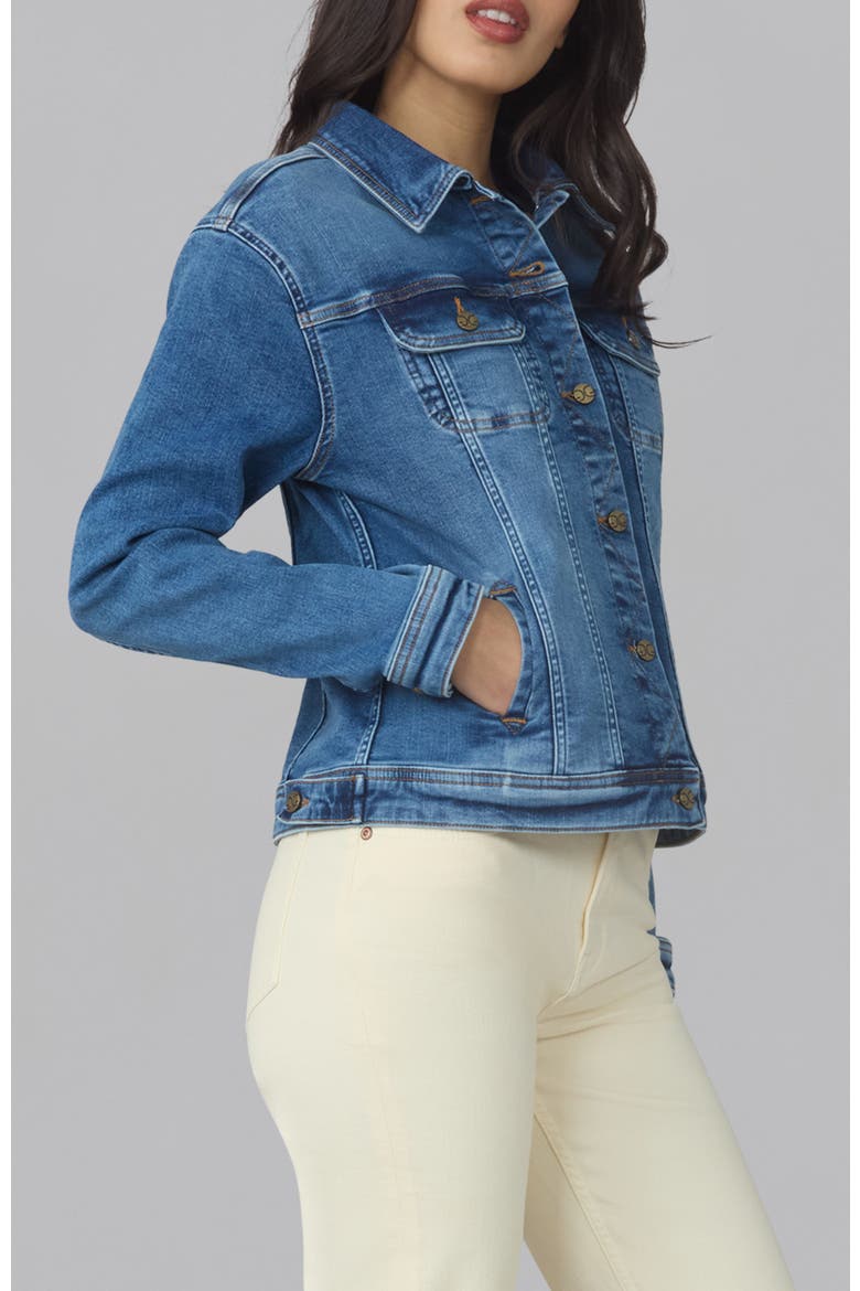 Gabriella Classic Denim Jacket, Alternate, color, Divine Blue
