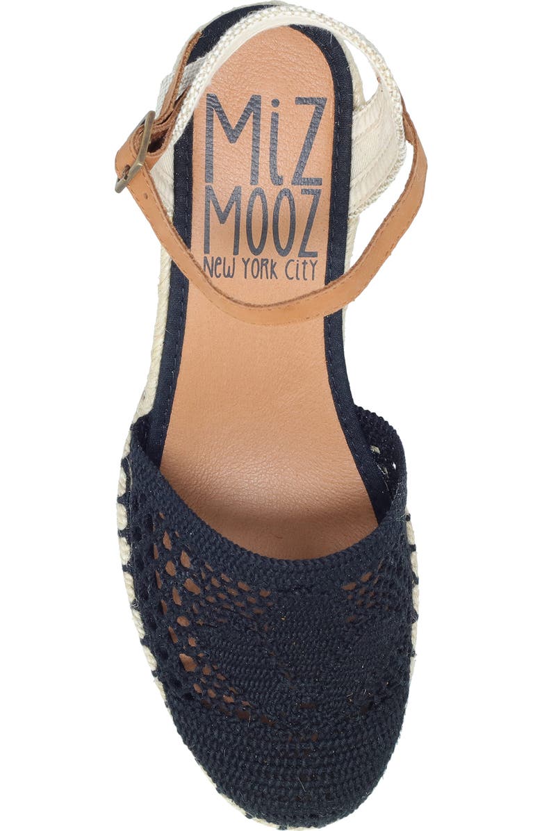 Miz Mooz May Crochet Espadrille Wedge, Alternate, color,