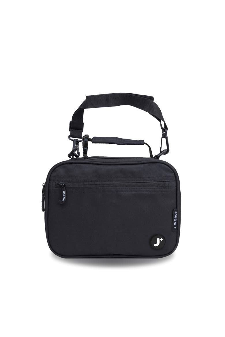 Boys and Girls Cody Insulated Kids Lunch Bag with Shoulder Strap, Main, color, Black