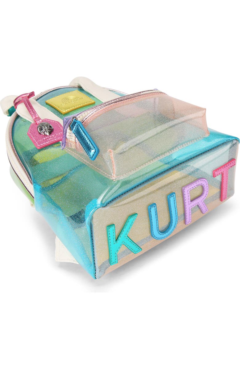 Kurt Geiger London Small Southbank Vinyl Clear Backpack, Alternate, color,