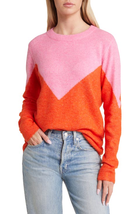 Plaza Colorblock Crewneck Sweater