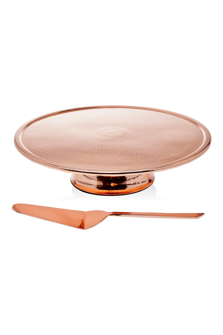 Copper Finish Cake Stand, Main, color, COPPER