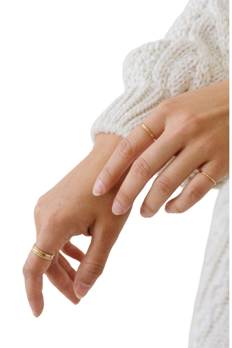 Round Stacking Ring, Alternate, color, Silver