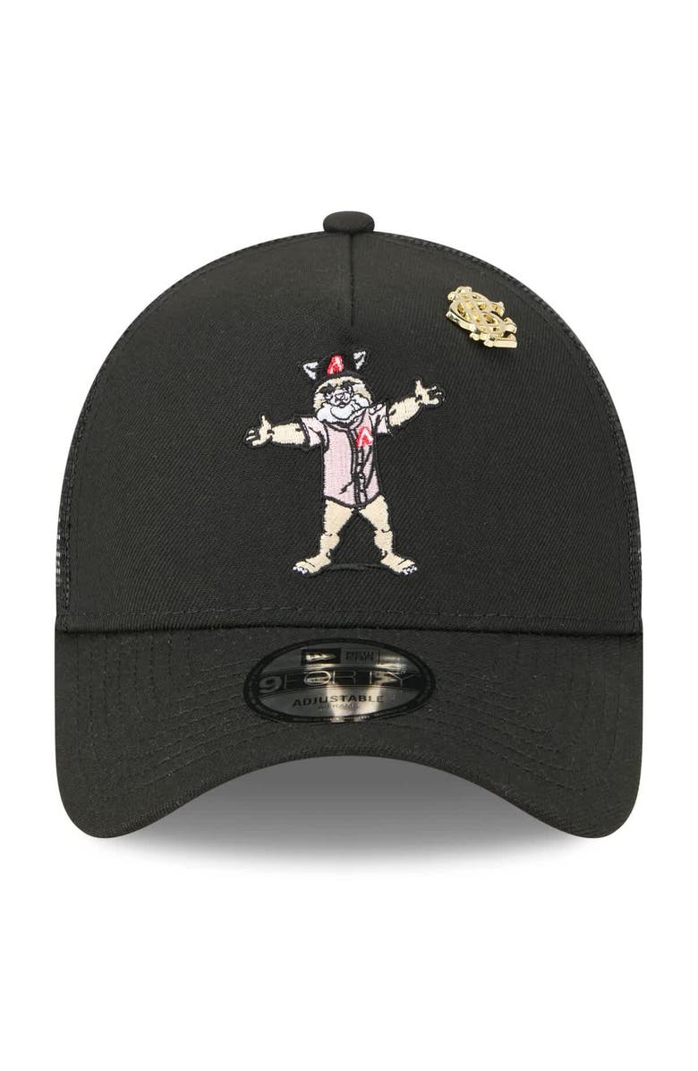 New Era Men's New Era  Black Arizona Diamondbacks 2025 Big League Chew A-Frame 9FORTY Adjustable Trucker Hat, Alternate, color, Black