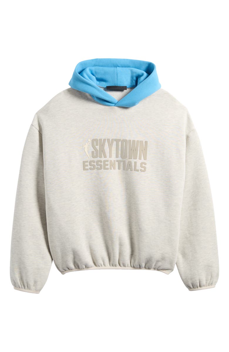 Fear of God Essentials x WNBA Chicago Sky Graphic Hoodie, Alternate, color, Light Heather