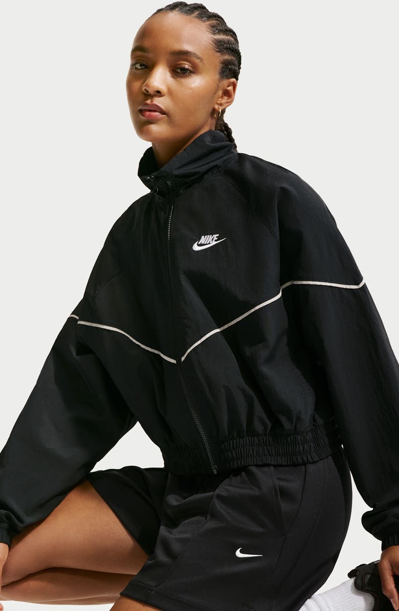 Nike Pintuck Shorts, Alternate, color, Black/ Black/ Sail