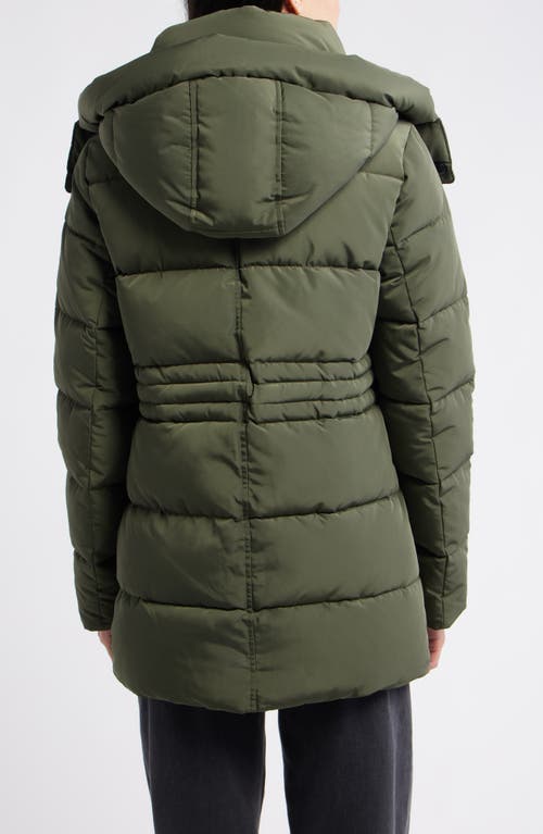 Sam Edelman Parka With Removable Hood In Green