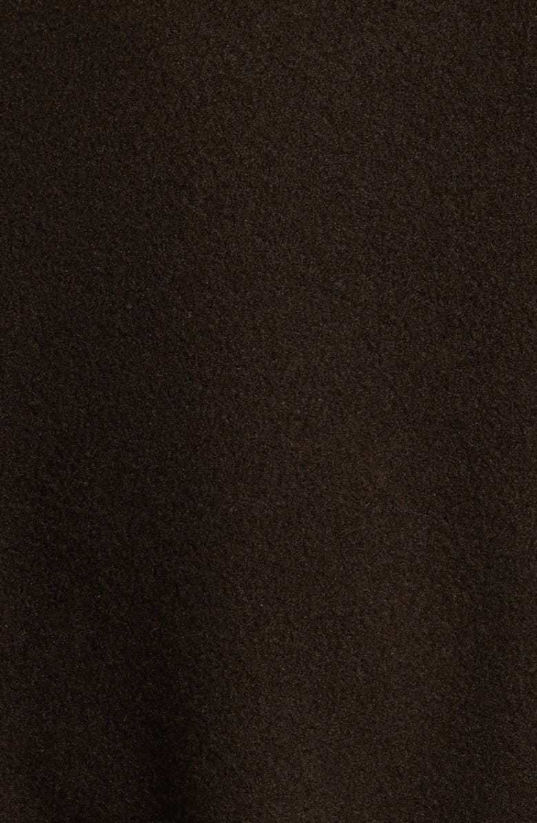 CeCe Single Breasted Bow Coat, Alternate, color, Chocolate