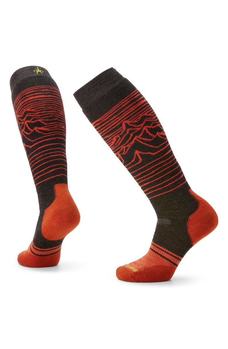 Smartwool Full Cushion Snowboard Knee Socks, Main, color, Charcoal