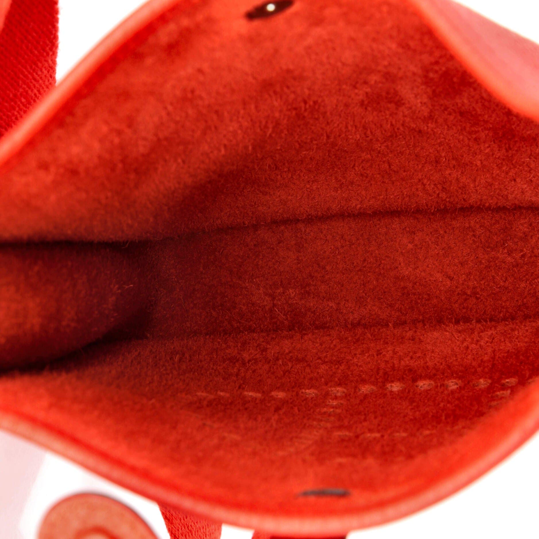 Pre-Owned Hermes Evelyne Bag Gen III Clemence TPM, Alternate, color, Rouge Tomate