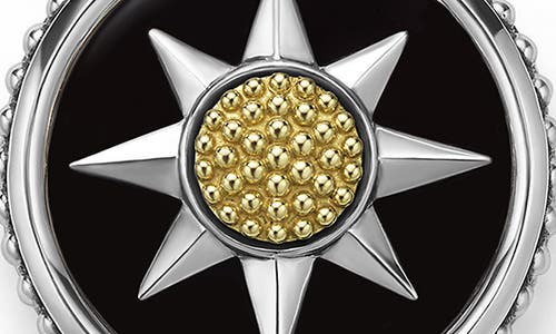 Lagos Anthem Compass Pendant In Two-tone Y