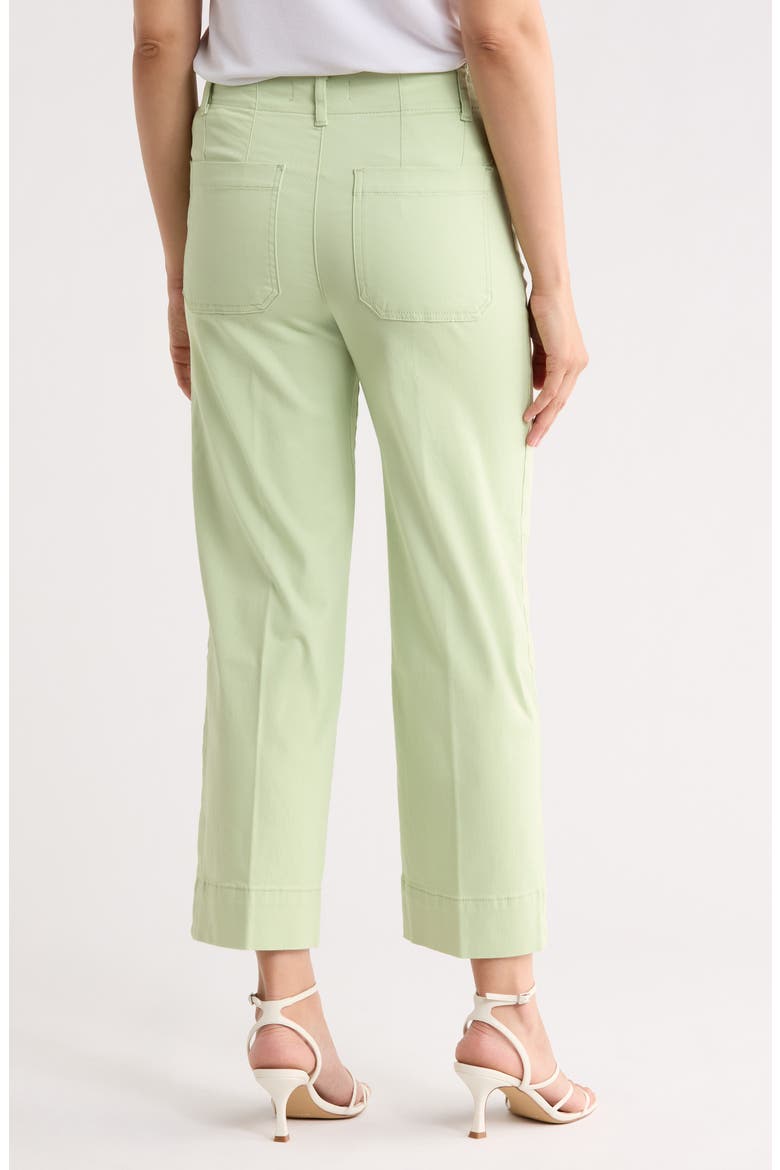 Cropped Cotton Twill Pants, Alternate, color, PALE PISTACHIO