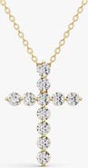 SEREIA OFFICIAL 14K Gold Necklace 3 ct Sereia's Cross Pendant with Lab Diamonds