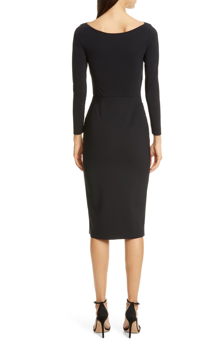 Chiara Boni La Petite Robe Kaya Long Sleeve Ruffle Cocktail Dress, Alternate, color, 