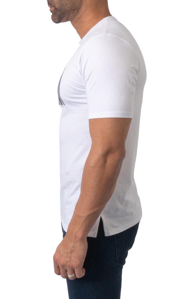 Maceoo Barcode Stretch Cotton Graphic Tee, Alternate, color,