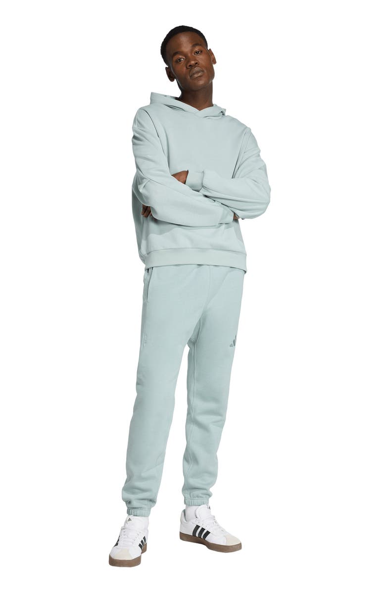 adidas Soft Luxe Hoodie, Alternate, color, Wonder Sage