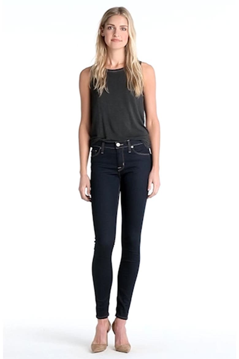 'Nico' Super Skinny Jeans, Alternate, color, STORM