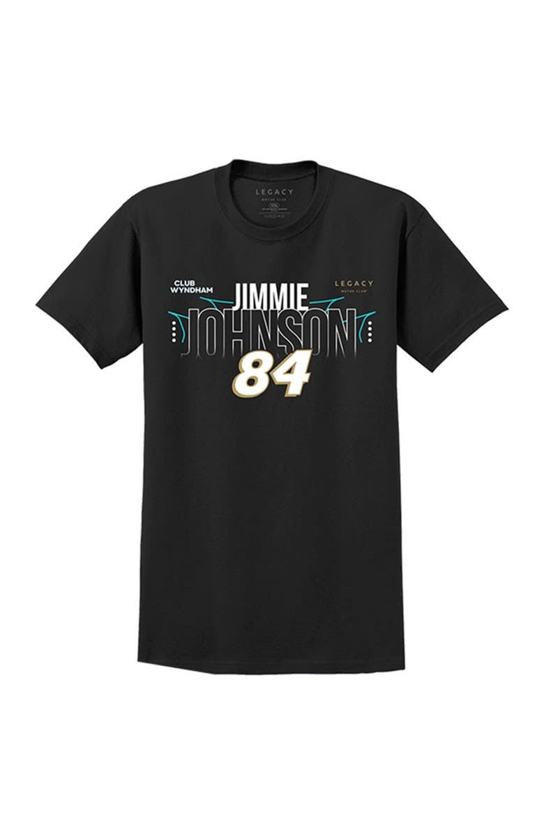 LEGACY Motor Club Team Collection Men's LEGACY Motor Club Team Collection Black Jimmie Johnson 2023 #84 Club Wyndham T-Shirt, Alternate, color, Black