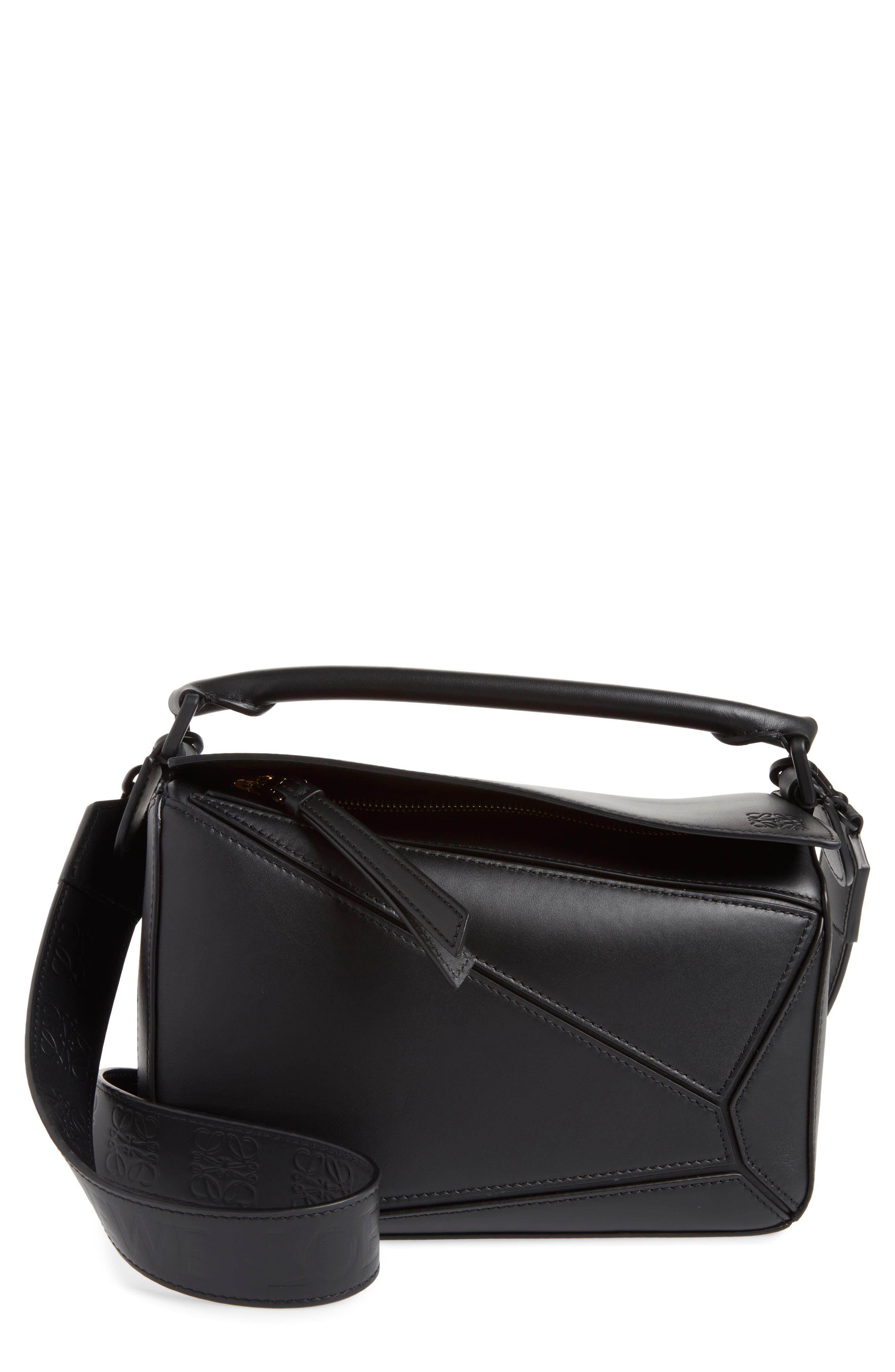 Loewe Small Puzzle Leather Bag, Main, color, 