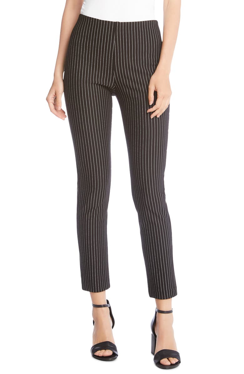 Karen Kane Piper Stripe Ankle Skinny Pants, Main, color,