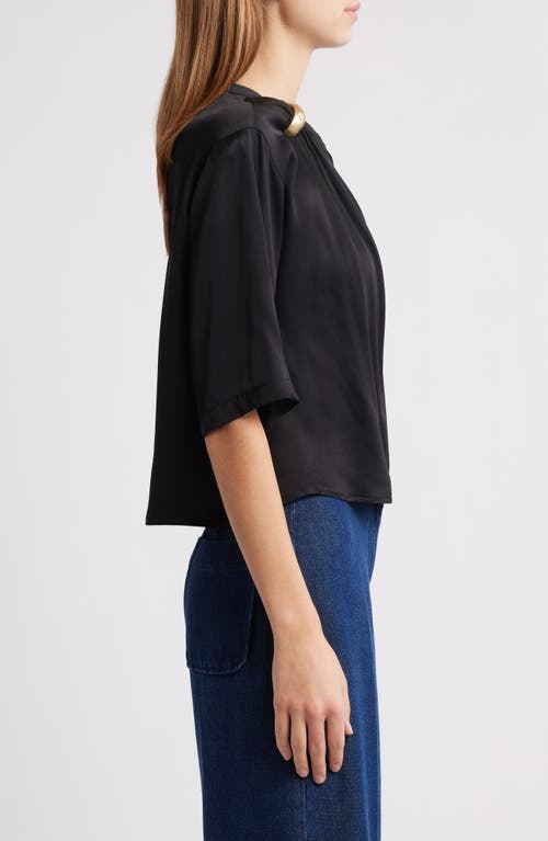 Sessun Sessùn Layla Ring Detail Top In Black